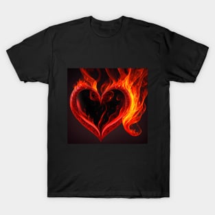 Flaming heart T-Shirt